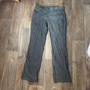 Eddie Bauer Womens Mid Rise Straight Leg Gray Hiking Cargo Roll-Up Pants – Sz 10